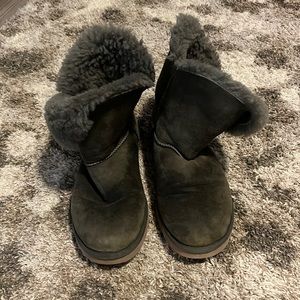 Olive Green Bailey Button Uggs
